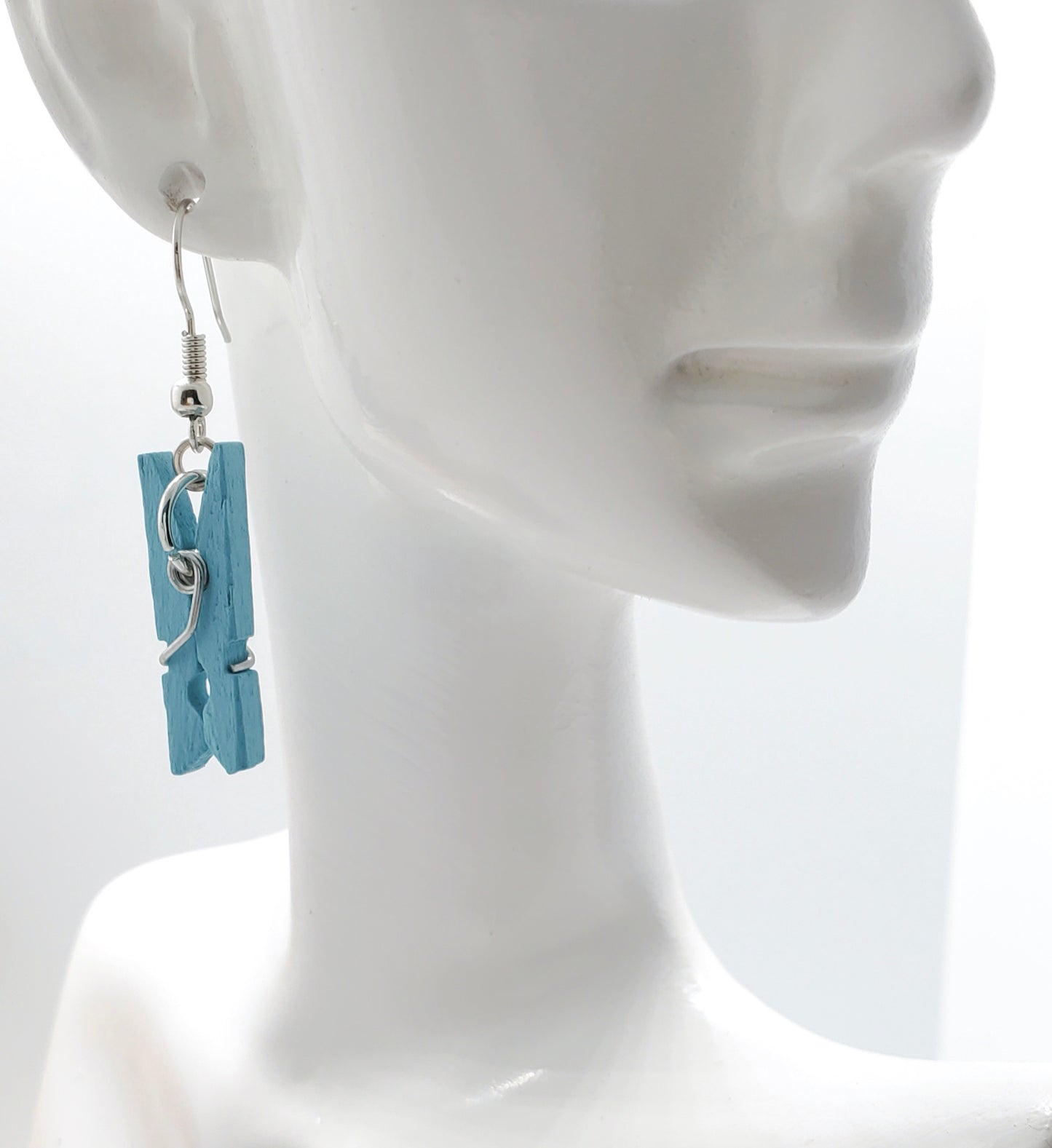 Small Clothespin Earrings