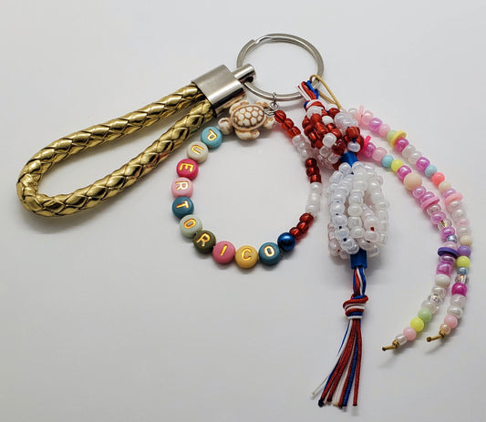 Colorful Puerto Rico Keychain