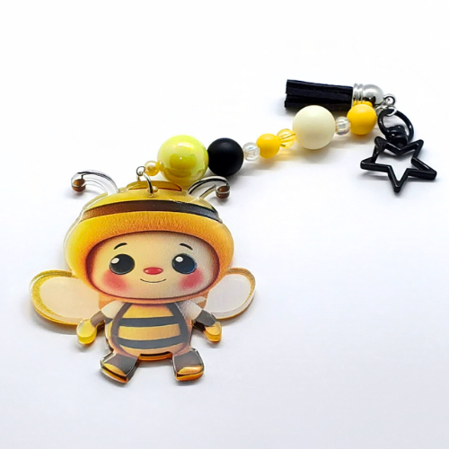Bee Happy Keychains