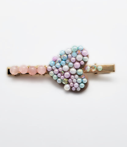 Heartfelt Sparkle Hair Clips