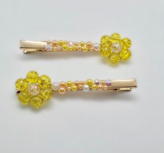 Sunshine Bloom Hair Clips