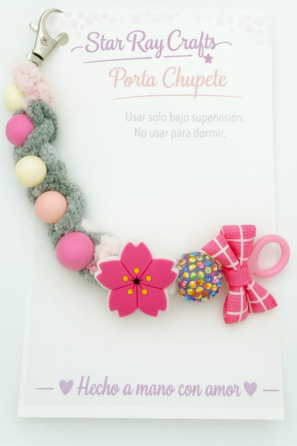 Cotton Candy Pacifier Holder