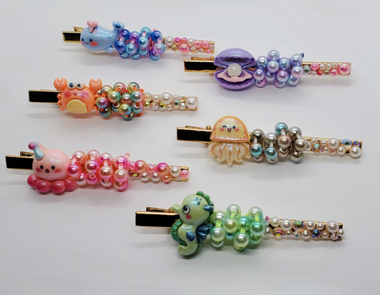 Seashells Hair Clips
