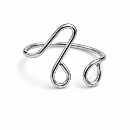 Set of Three Sculpted Twist Rings